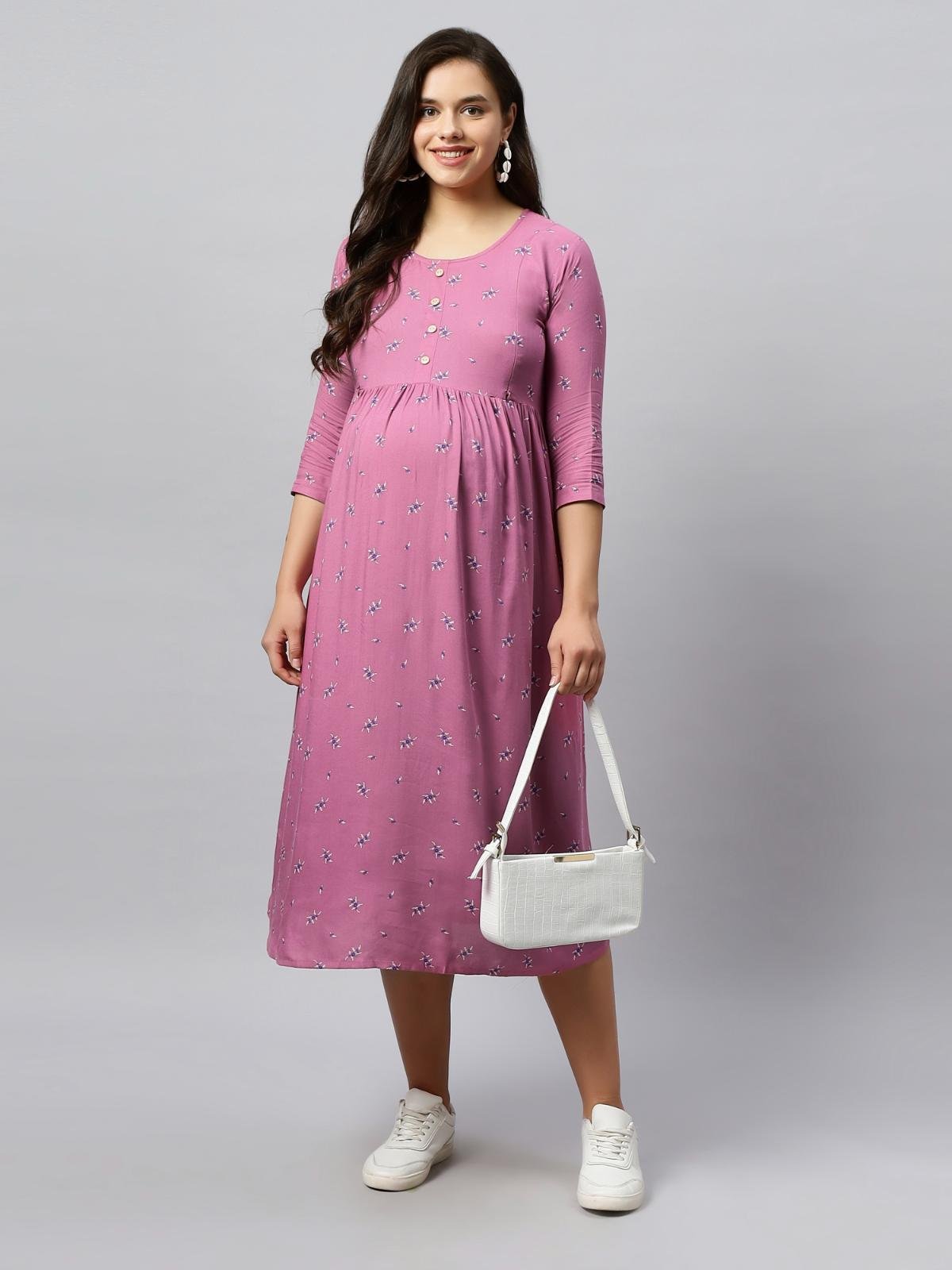 Buy Morph Maternity Feeding Night Gown With Vertical Nursing - Blue online